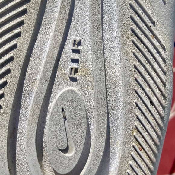 Nike Air Max: Women's White, Cobalt Blue, Coral- AA2168-101 Women- U.S.(8) - Picture 8 of 9